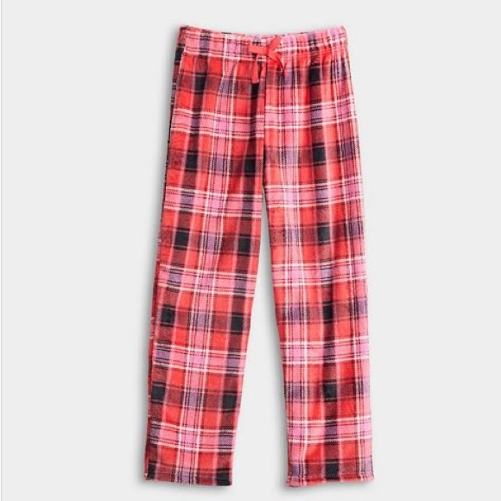 Kohl's Kids Plaid‎ Pajama Bottoms - Red and Black